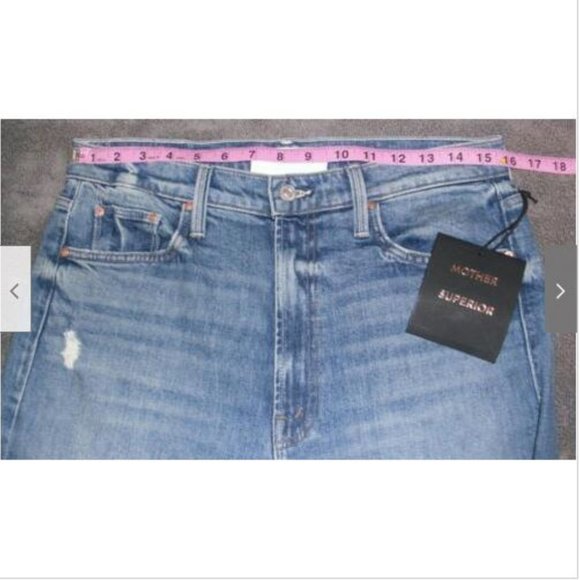 NWT Mother High Waisted Rider Ankle Jeans Far Beyond the Sky 30 - Picture 11 of 12